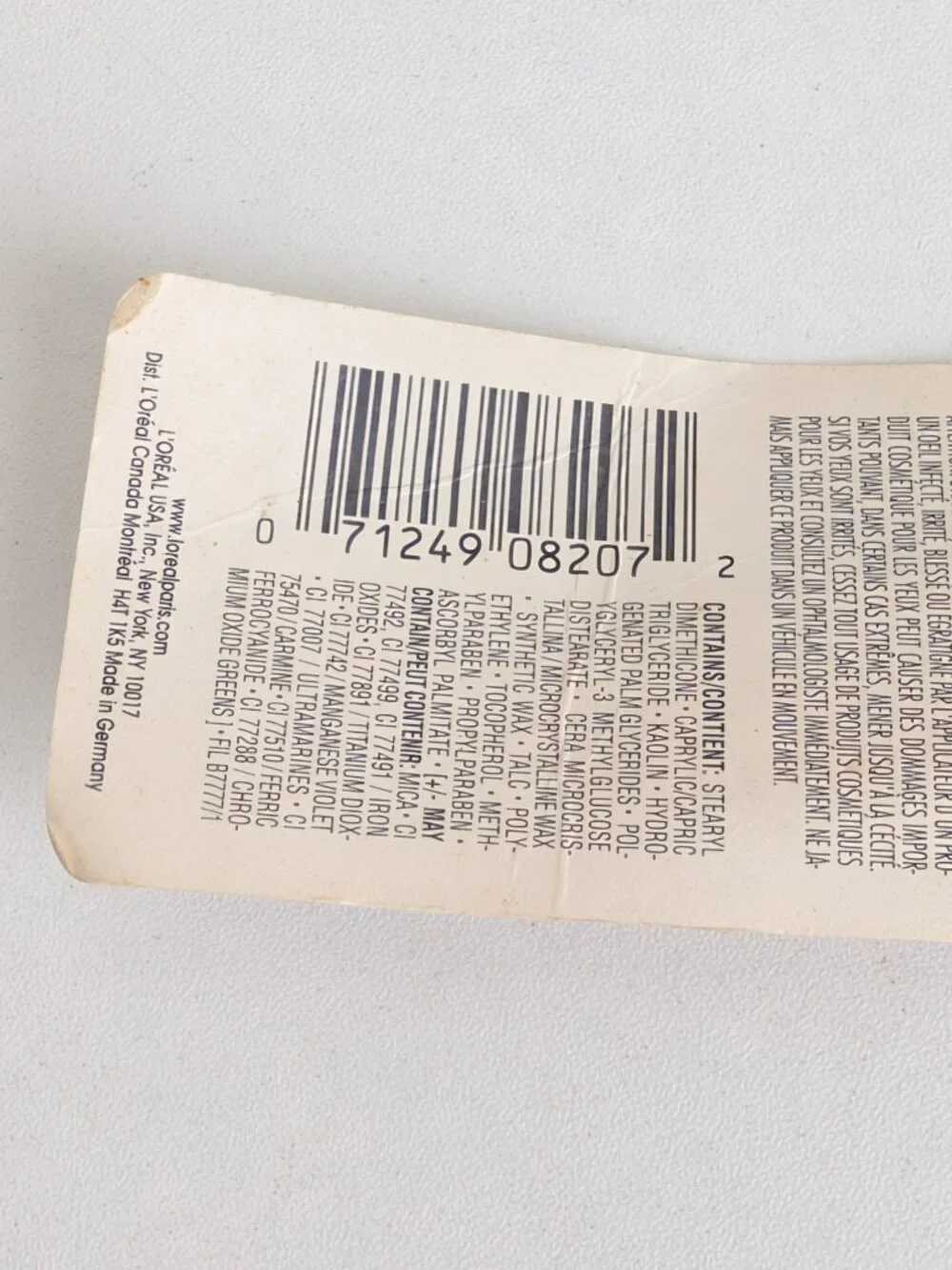 L'Oreal Le Kohl Pencil Smooth Defining Eyeliner CAFE .04oz/1.14g New in Package